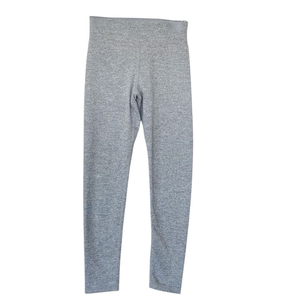 Kyodan Womens Leggings Outdoor Gray Chevron Mid Waist Running Athletic Sz XS